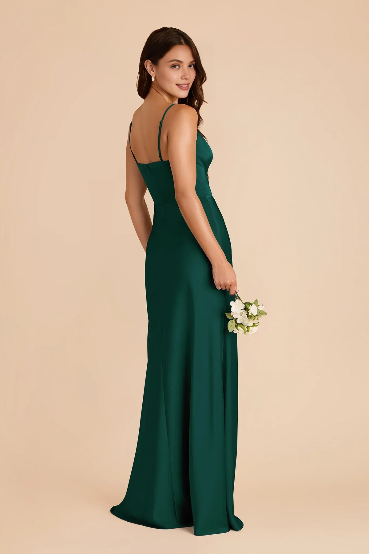 forest green satin bridesmaid dresses A-Line Floor-Length Dress - Sweetheart Neckline & High Slit loop:Men's Wingtip Blue Ivy's VMAs Dress ) VERY IMPORTANT Color:Green O/S