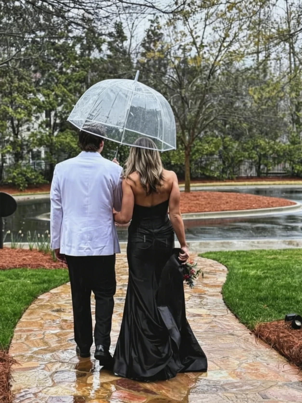 Sleek Black Satin Mermaid Strapless Sweetheart Open-Back Slit Evening Dress