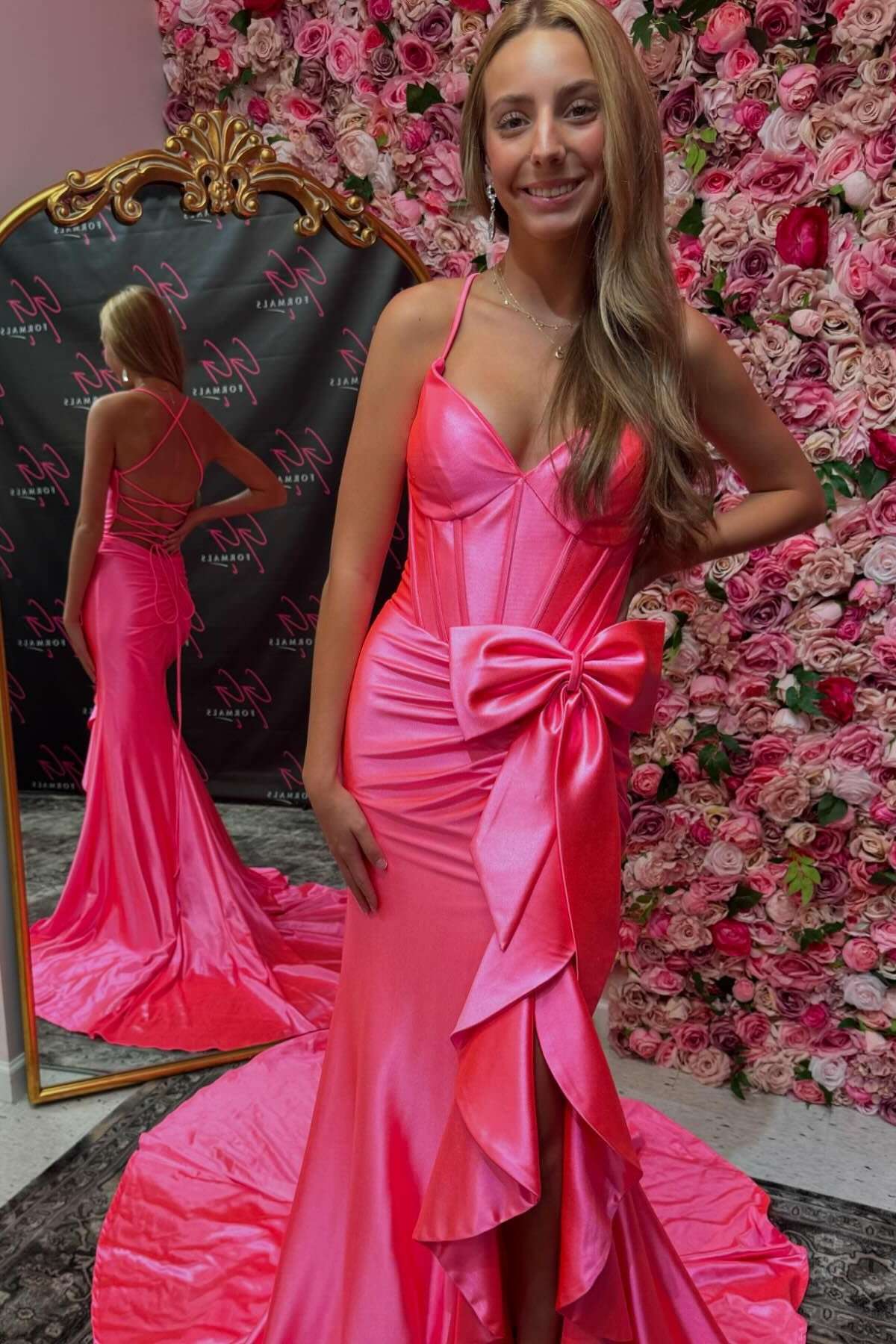 Sky Blue Satin A-Line High-Low Sweetheart Evening Dress