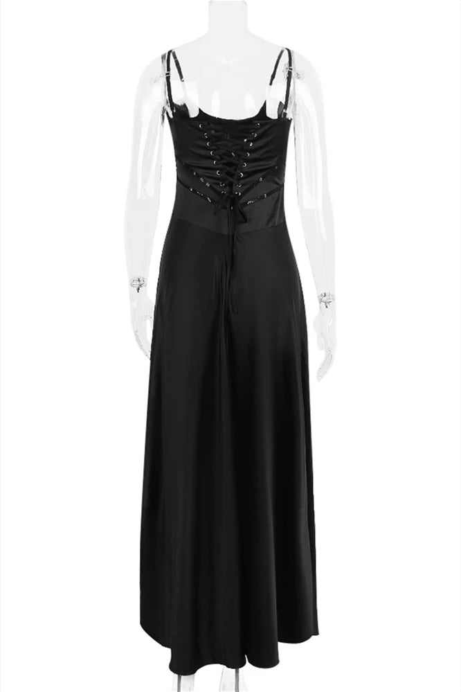 Lavender Satin Sheath/column Floor-Length Bridesmaid Dress