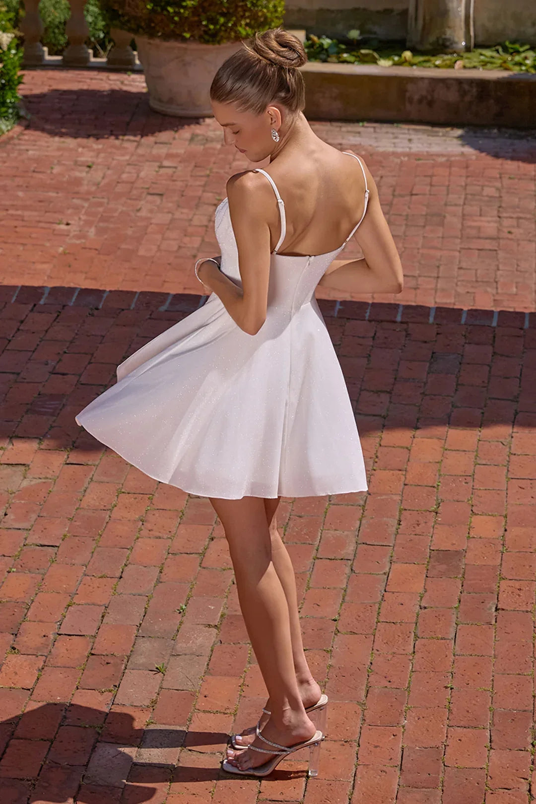 Sparkling Tulle A-Line Mini Homecoming Dress