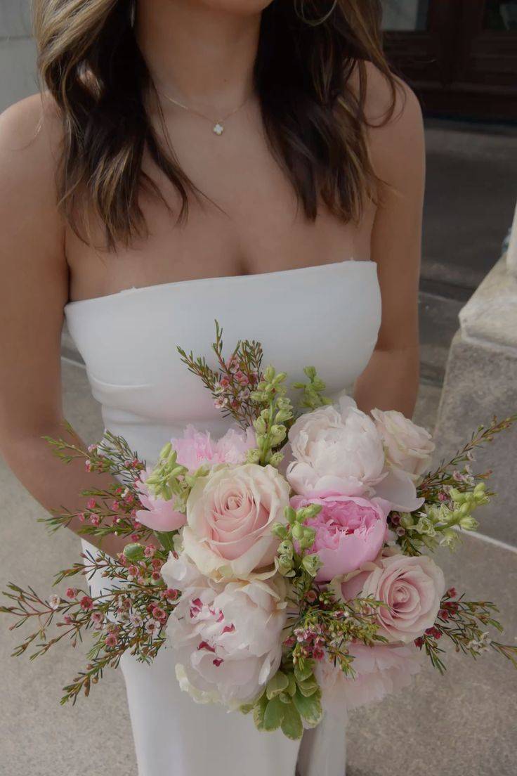 Strapless Ivory Crepe Sheath/Column Floor-Length Bridesmaid Dress