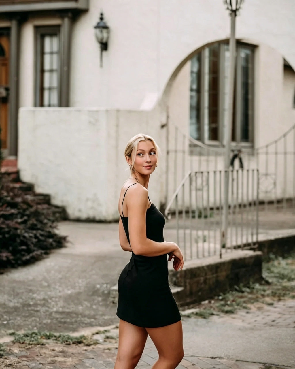 Ultra Thin Spaghetti Strap Square Neck Bodycon Mini Homecoming Dress Smooth Stretch Matte Fabric Simple Backless Design