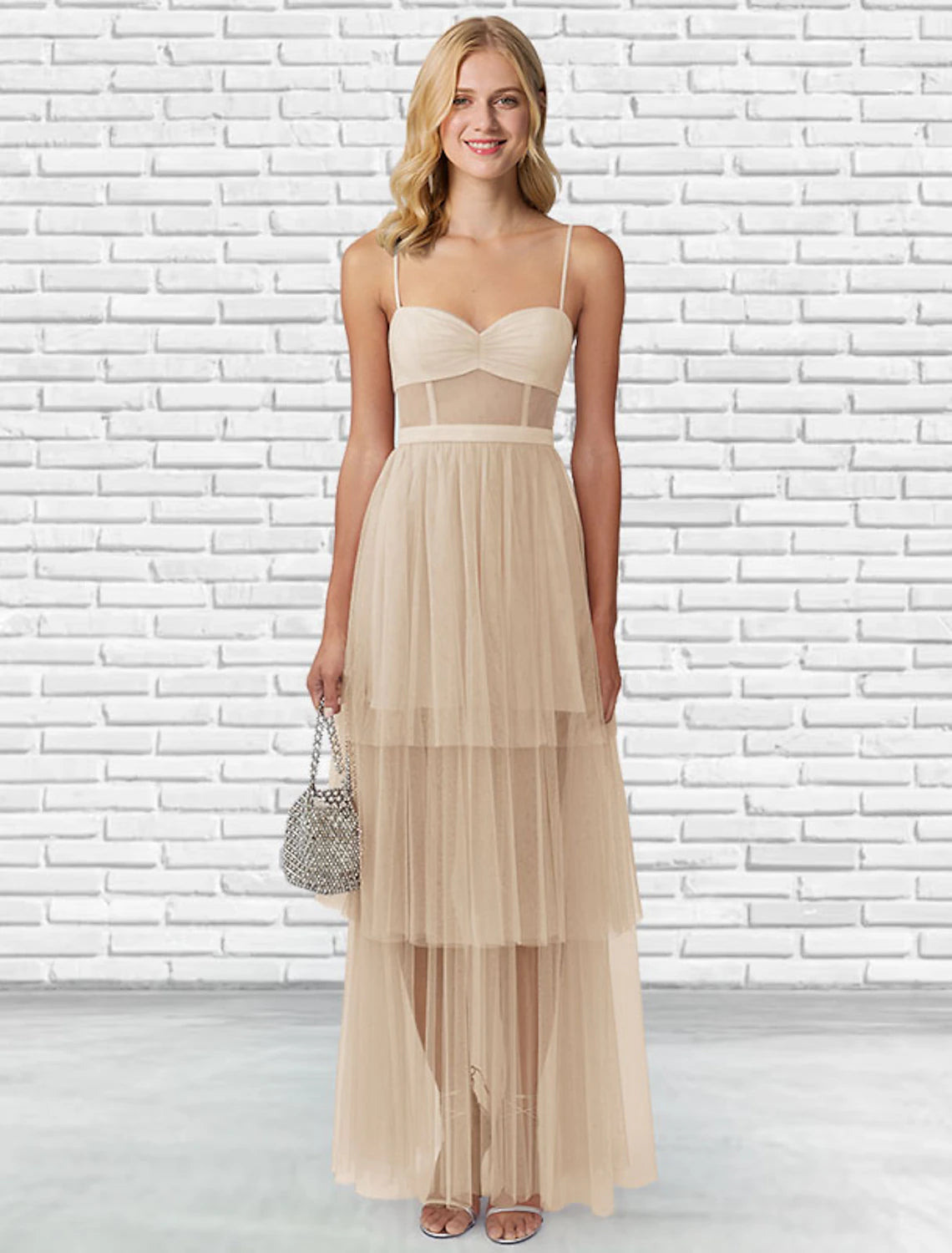 Vestido de fiesta de gala con capas plisadas, vestido de fiesta para invitados de boda, largo hasta el suelo, sin mangas, escote corazón de tul, espalda descubierta, con escalera y color puro