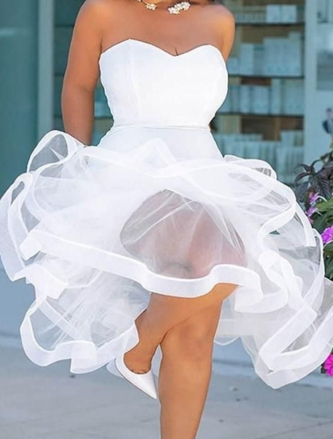 Vestido de fiesta de sirena/trompeta de talla grande, sexy, para regreso a casa, escote corazón, sin mangas, largo hasta la rodilla, de satén con capa