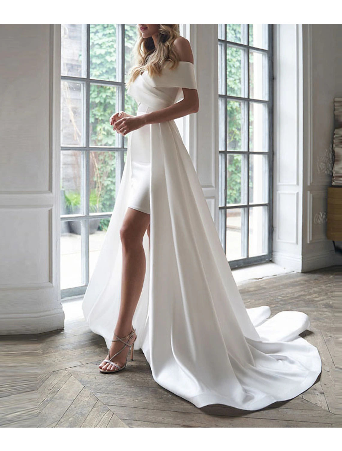 Bridal Shower Simple Wedding Dresses Glitter & Sparkle Wedding Dresses – JiMiss Dresses