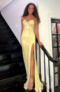 Butter Glitter Stretch Knit Sheath Sweetheart Low Open Back Floor Length Dress Front View - Jimiss