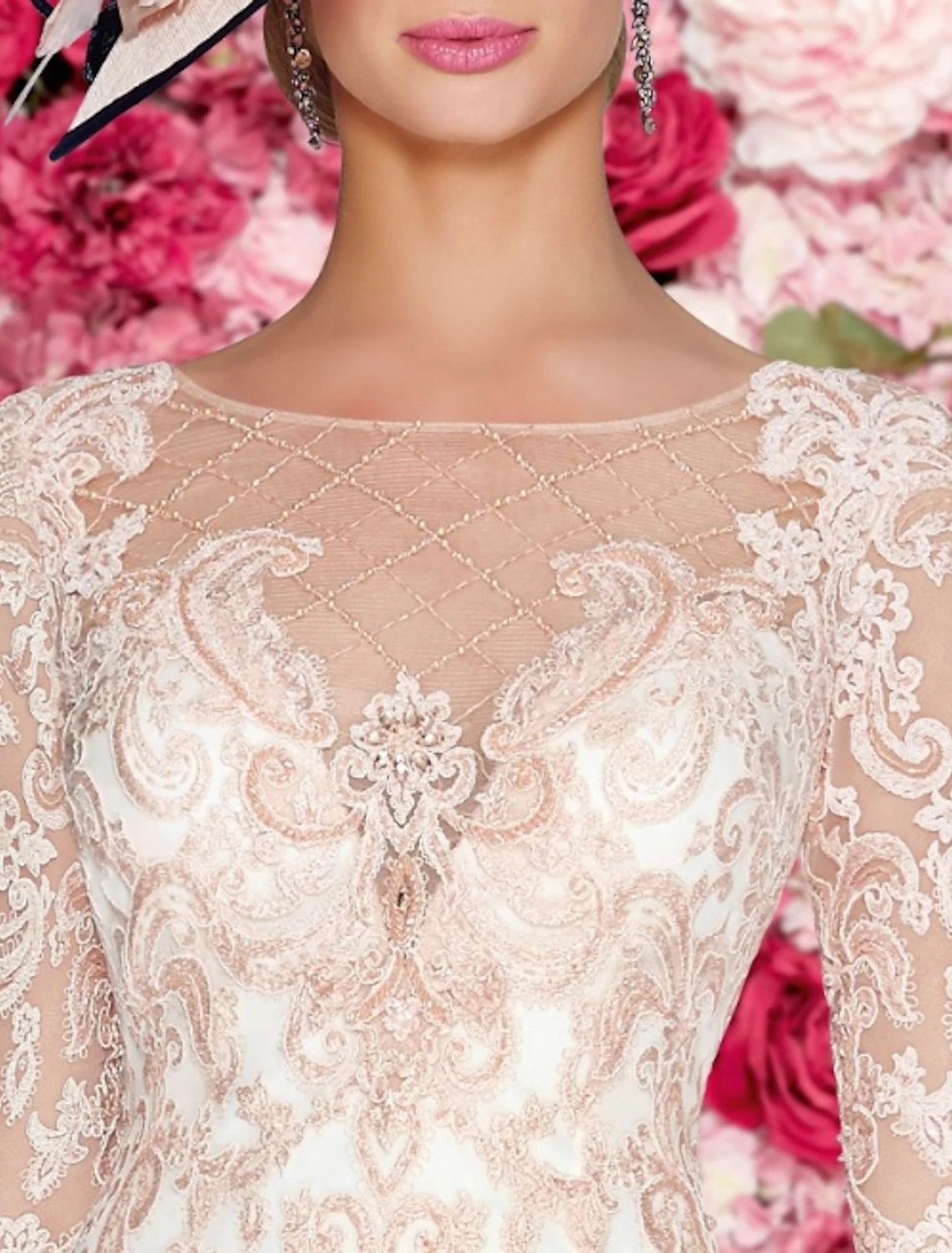 Abito da cerimonia per la madre della sposa, a tubino, taglie forti, sexy, trasparente, con scollo a barca, lunghezza al ginocchio, in pizzo, maniche a 3/4 con applicazioni a pieghe