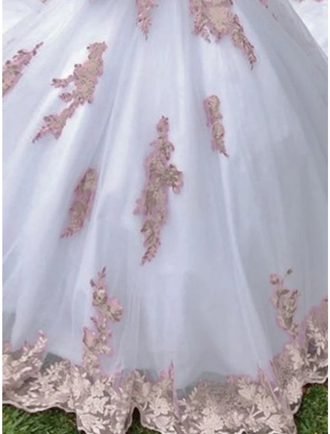 Vestidos de novia formales, vestido de baile, hombros descubiertos, manga corta, cola de corte, vestidos de novia de encaje con pliegues