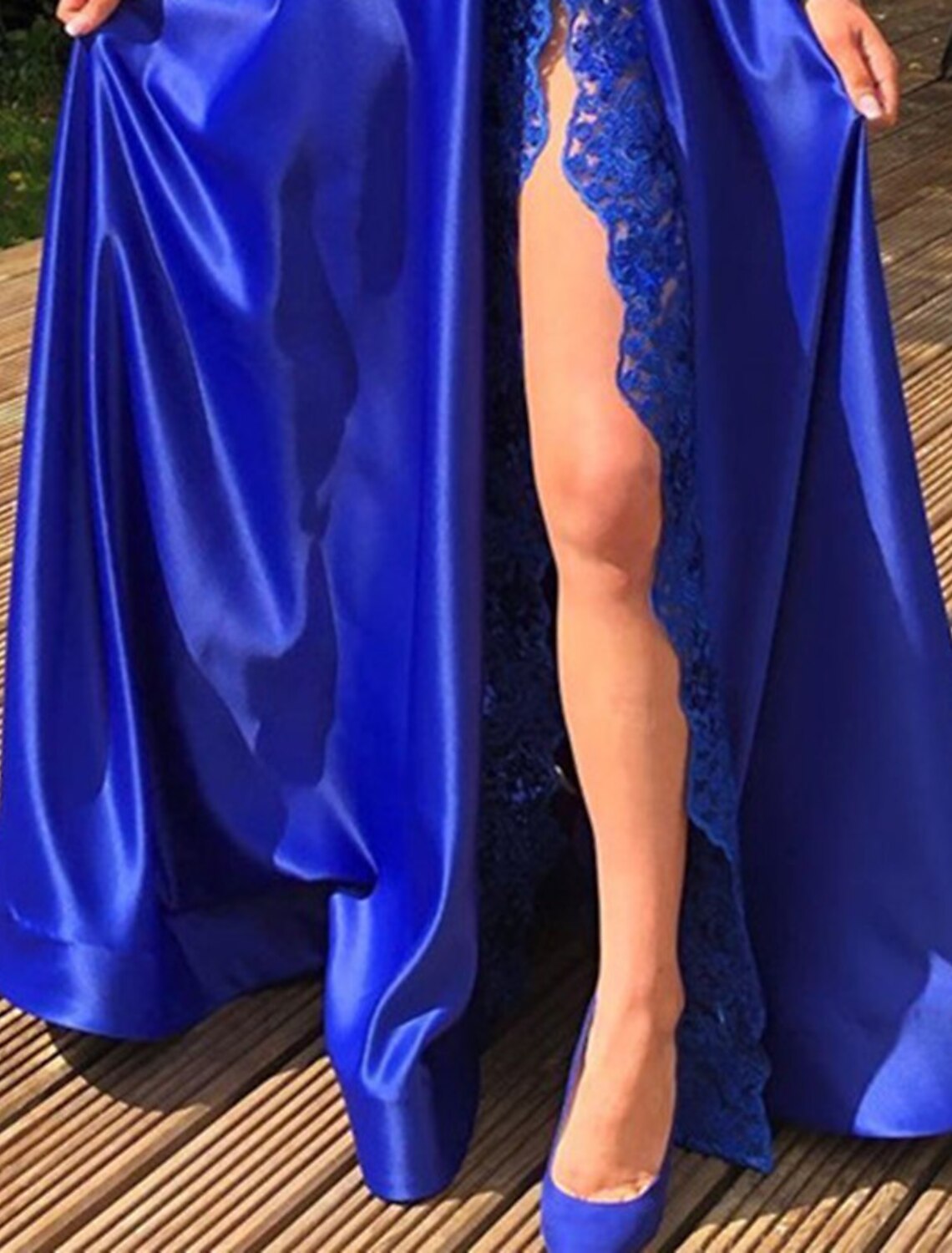 Abiti da ballo a trapezio, sexy, da festa, da invitata a nozze, lunghi fino al pavimento, a maniche lunghe, monospalla, in charmeuse con spacchi applicati, 2025