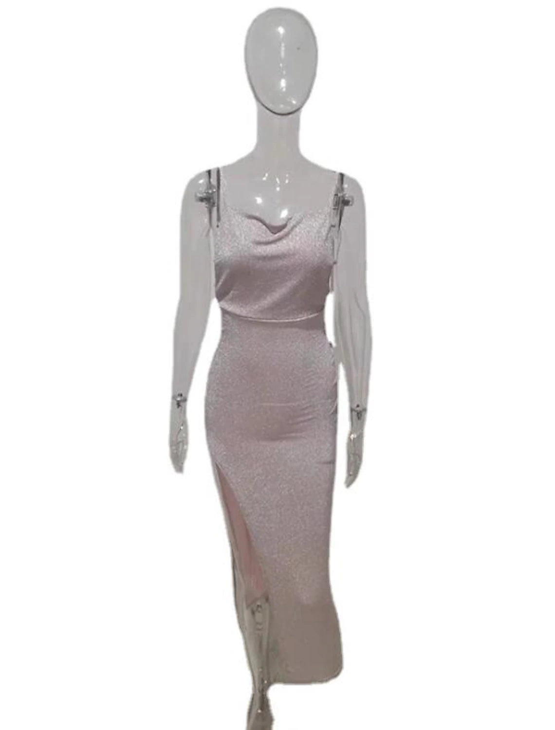 Vestido de cóctel de corte tubo/columna, sexy, para fiesta, regreso a casa, largo hasta la rodilla, sin mangas, tirantes finos, licra, espalda cruzada con diseño elegante.