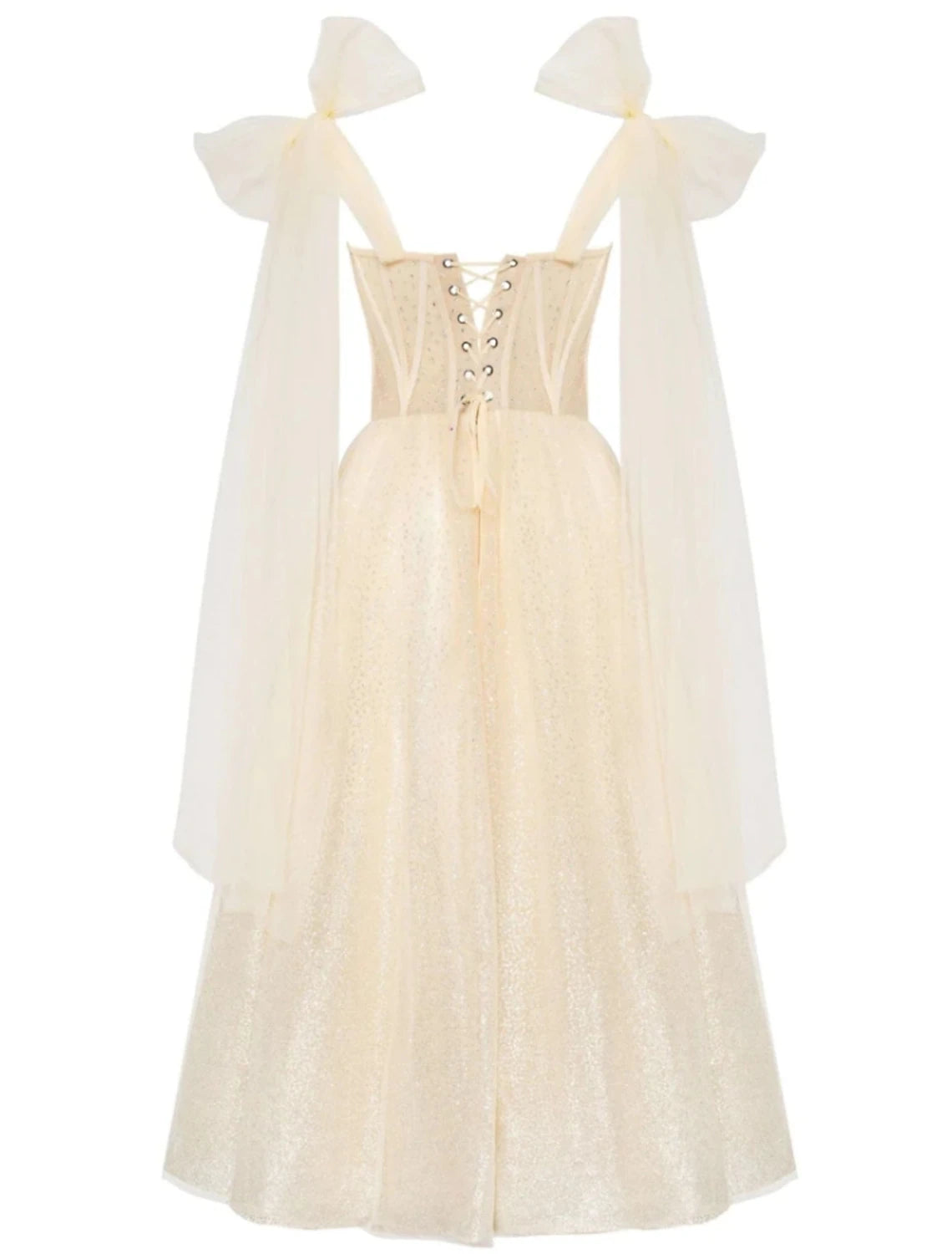 A-Line Prom Dresses Elegant Dress Formal Tea Length Sleeveless Sweetheart Tulle with Pleats Sequin 2025