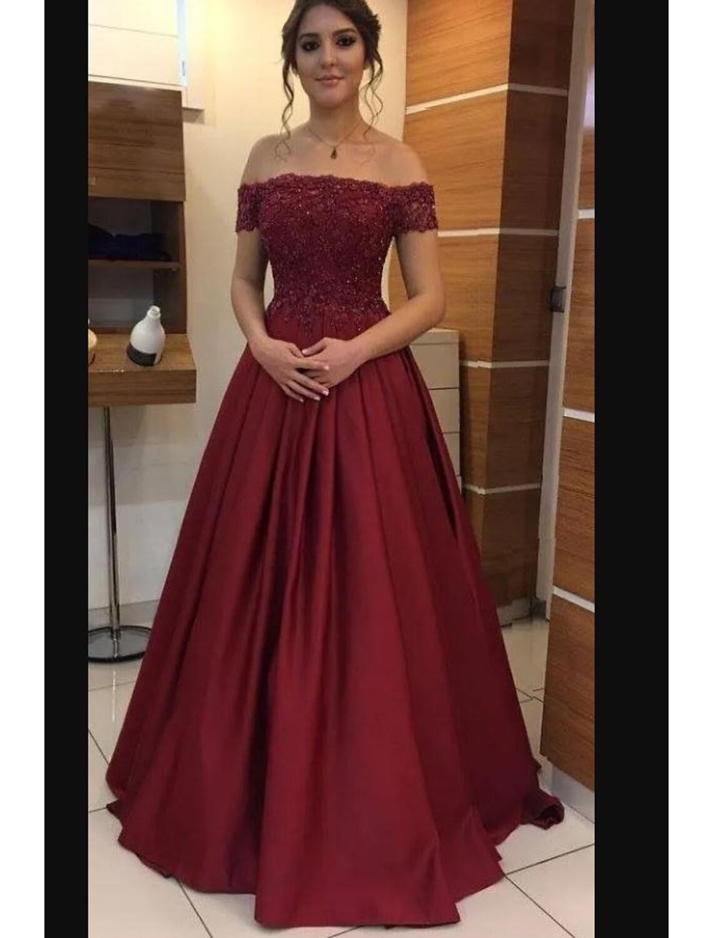 Vestido de novia minimalista de corte A para invitados de boda, fiesta de noche, graduación, largo hasta el suelo, manga corta, sin tirantes, jersey con apliques de cuentas.