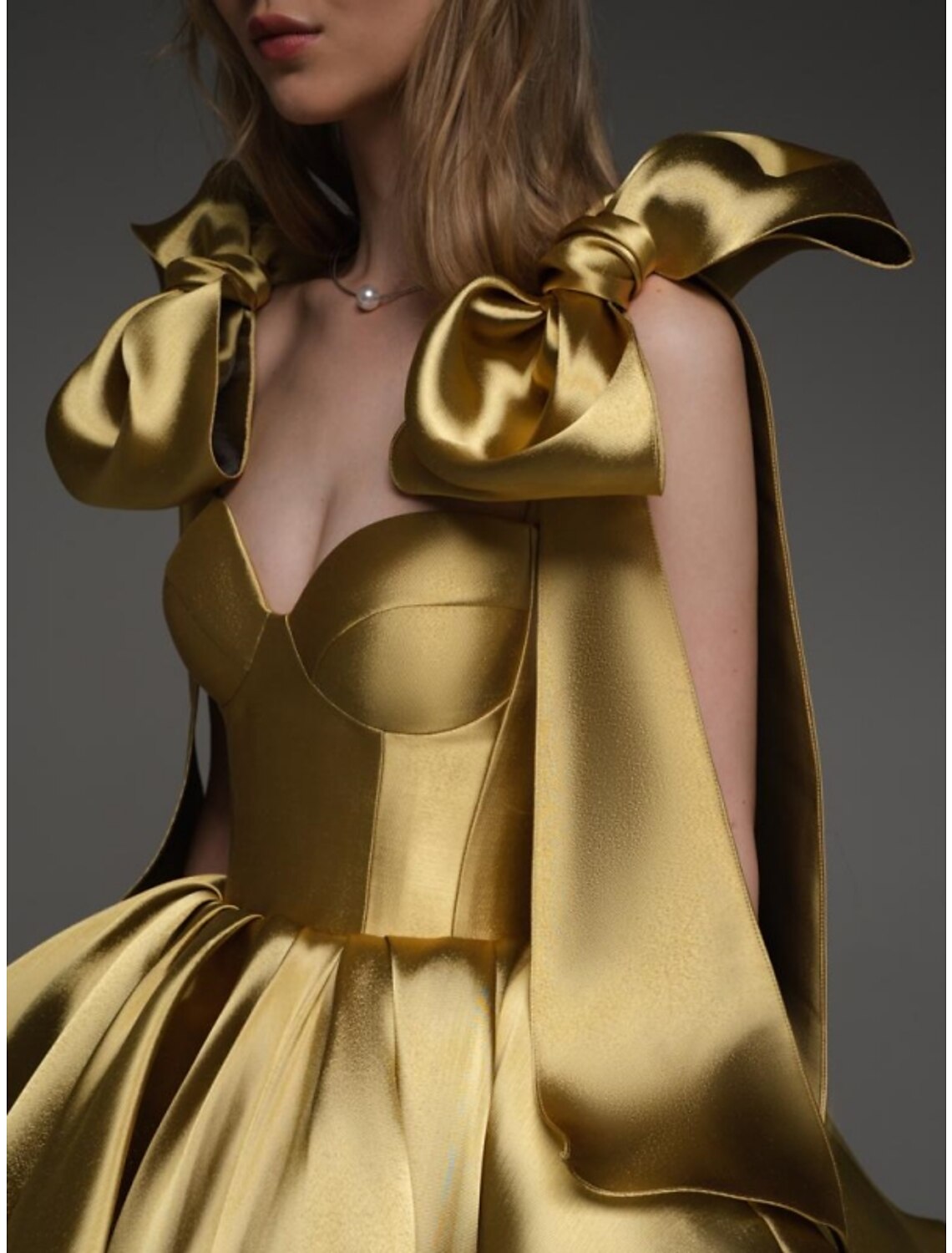 Abiti da ballo a trapezio, abiti da festa, compleanno, autunno, corti/mini, senza maniche, scollo quadrato, raso con fiocco/i e pieghe