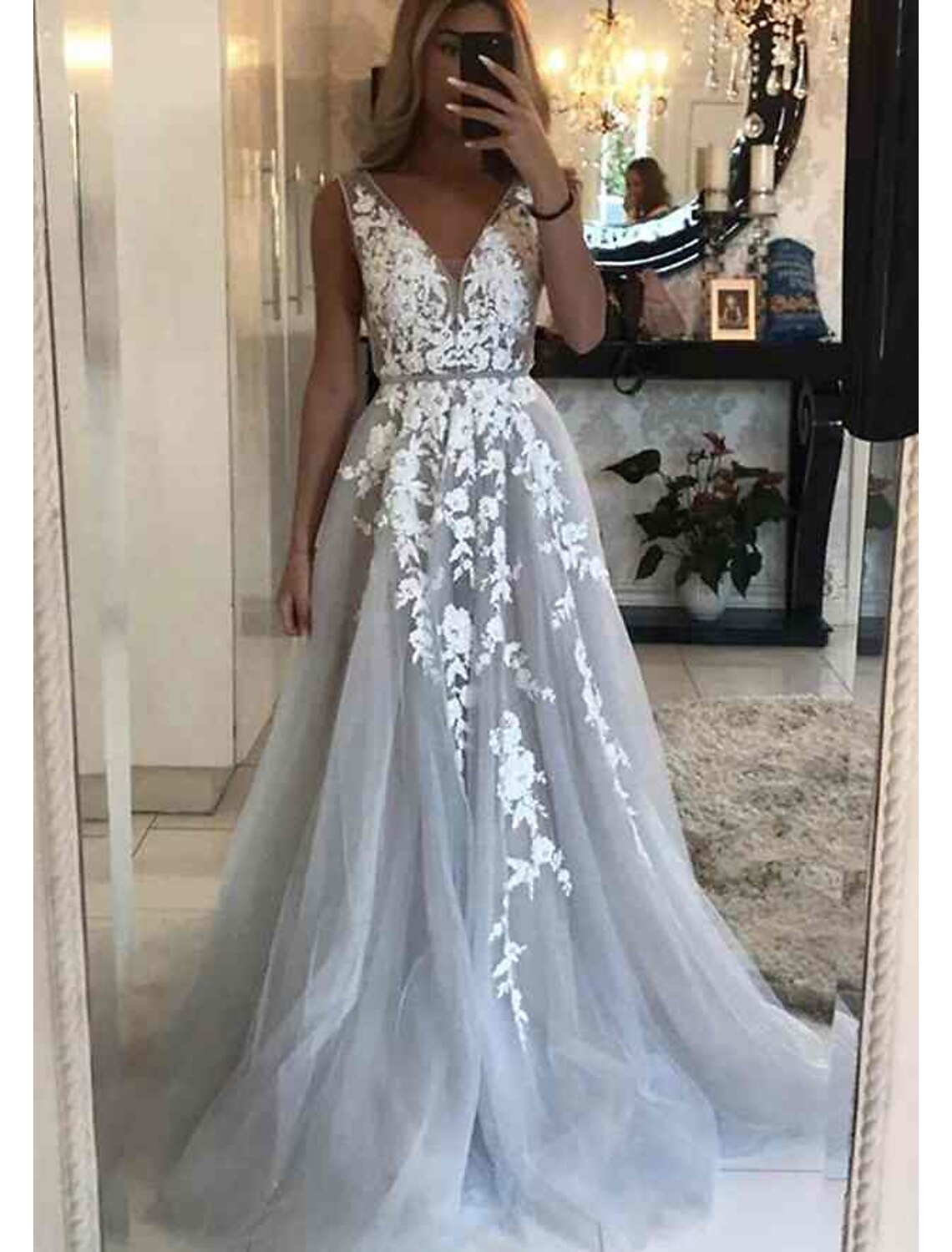 Vestido de noche con gala, vestido floral, vestido de graduación, lazo negro, cola de corte, sin mangas, hombros descubiertos, estilo real, de algodón, sin espalda, con apliques de cuentas