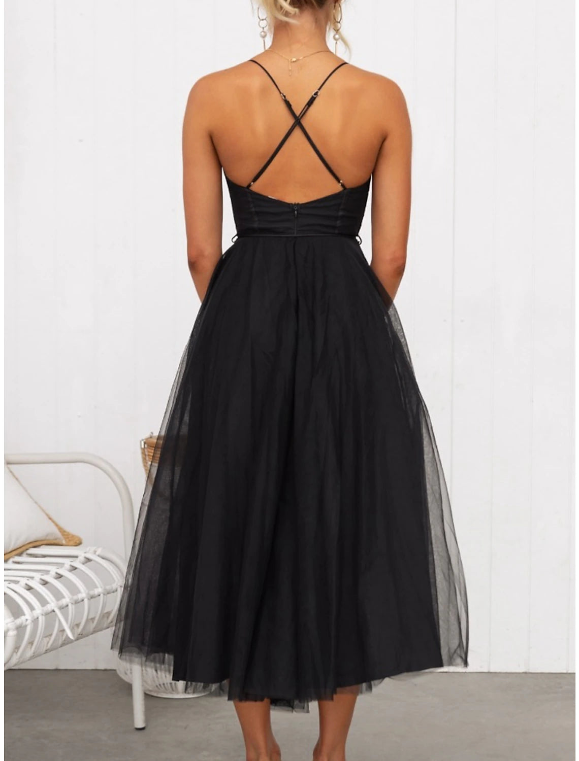Women's Prom Dress Party Dress Homecoming Black Dress Corset Dress Long Dress Maxi Dress Black Pink Brown Sleeveless Pure Color Mesh Summer