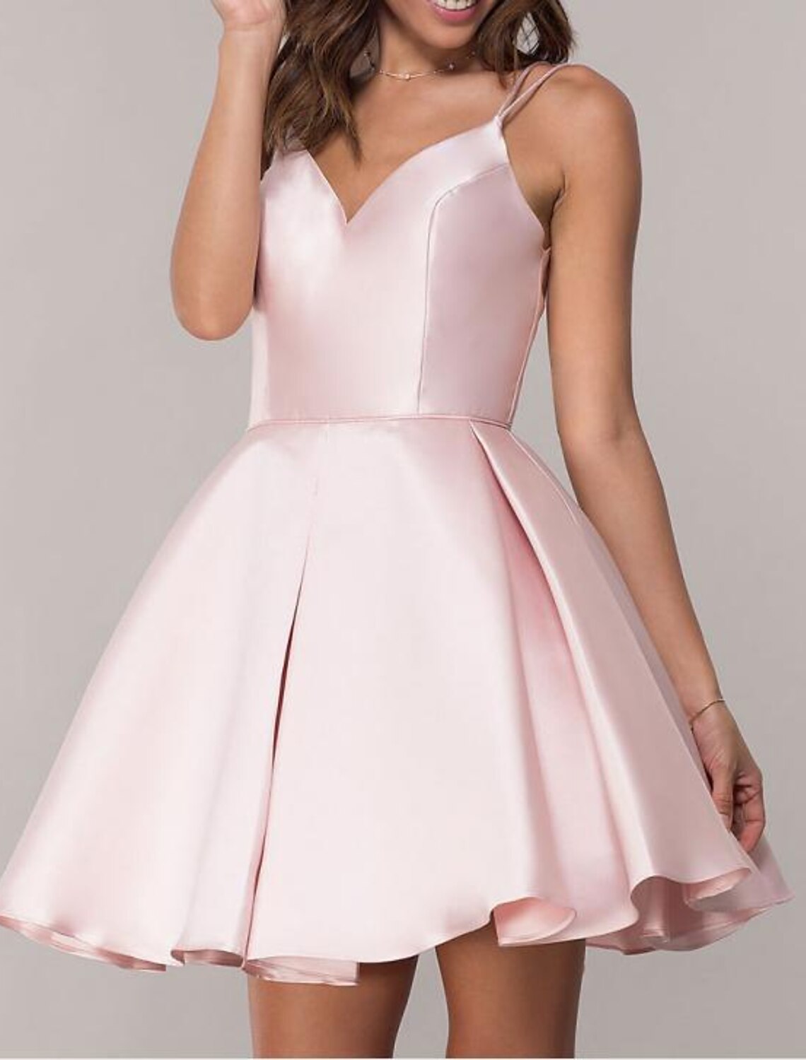 Abiti da ballo a trapezio, senza schienale, per laurea, cocktail party, corti/mini, senza maniche, con scollo a cuore, tasche, in cotone, senza schienale, con pieghe a frange