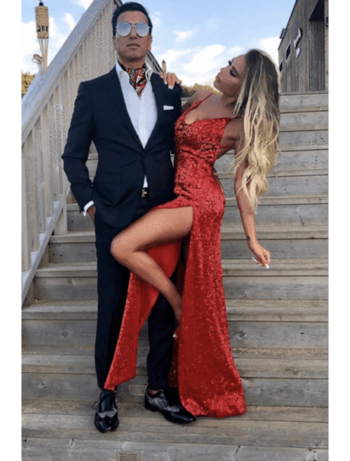 Vestidos de fiesta de sirena/trompeta, brillantes y con brillo, formales, de cola, sin mangas, sin tirantes, con lentejuelas y espalda descubierta.