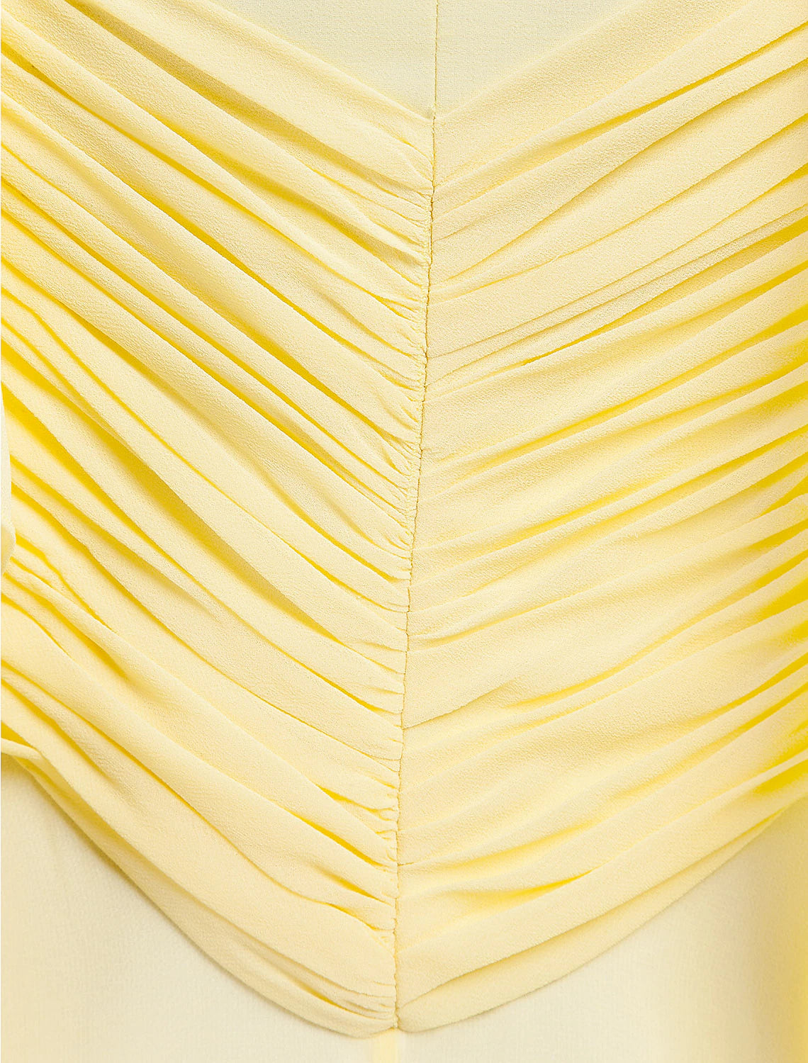 Lemon Chiffon Sheath/column Floor-Length Evening Dress with Flowing Cape