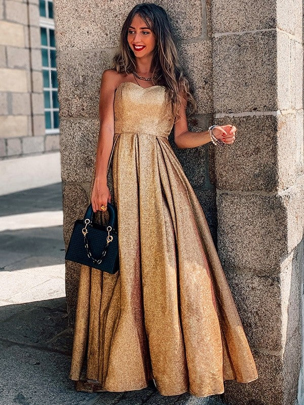 Vestido de fiesta con volantes, sin mangas, lentejuelas, cola larga y escote corazón