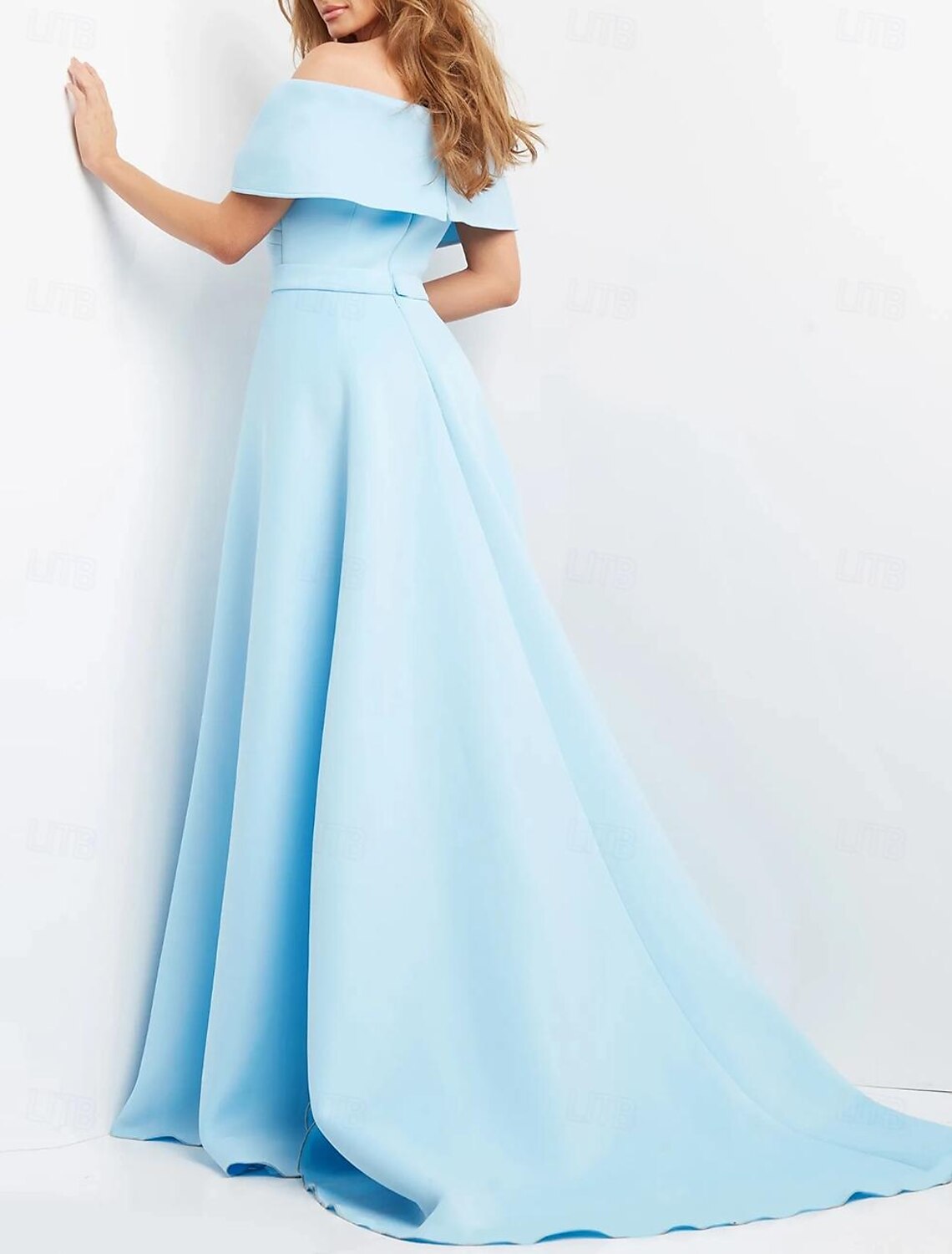 Vestido de noche elegante con corte en forma de tubo/columna, vestido formal de boda, largo hasta el suelo, manga corta, escote en forma de corazón, tela con fruncido