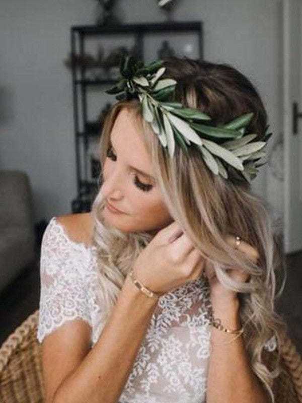 Vestidos de novia de tul con encaje, corte princesa, hombros descubiertos, largo hasta el suelo, mangas 1/2