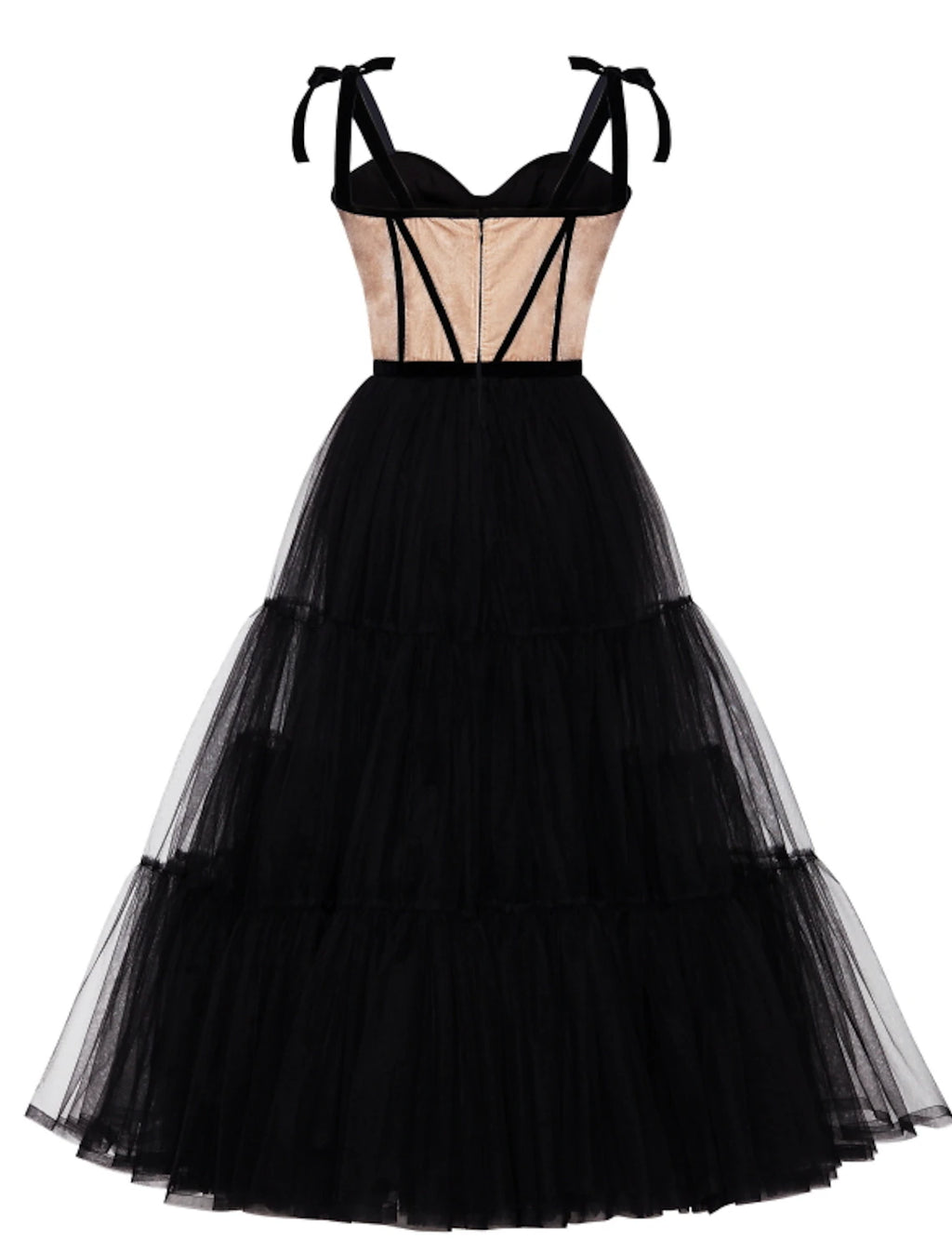 Vestidos de cóctel de corte A Vestido de fiesta Invitada de boda Fiesta de cóctel Hasta la rodilla Sin mangas Escote corazón Miércoles Familia Addams Tul con pliegues Escalonado