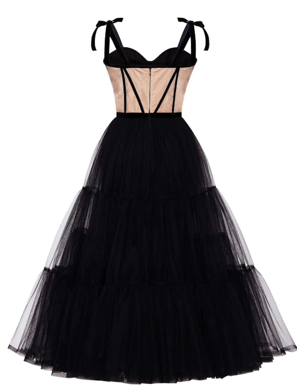 Vestidos de cóctel de corte A Vestido de fiesta Invitada de boda Fiesta de cóctel Hasta la rodilla Sin mangas Escote corazón Miércoles Familia Addams Tul con pliegues Escalonado