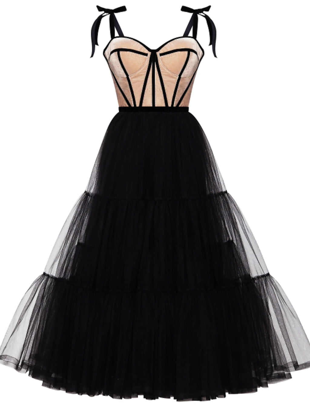 Vestidos de cóctel de corte A Vestido de fiesta Invitada de boda Fiesta de cóctel Hasta la rodilla Sin mangas Escote corazón Miércoles Familia Addams Tul con pliegues Escalonado