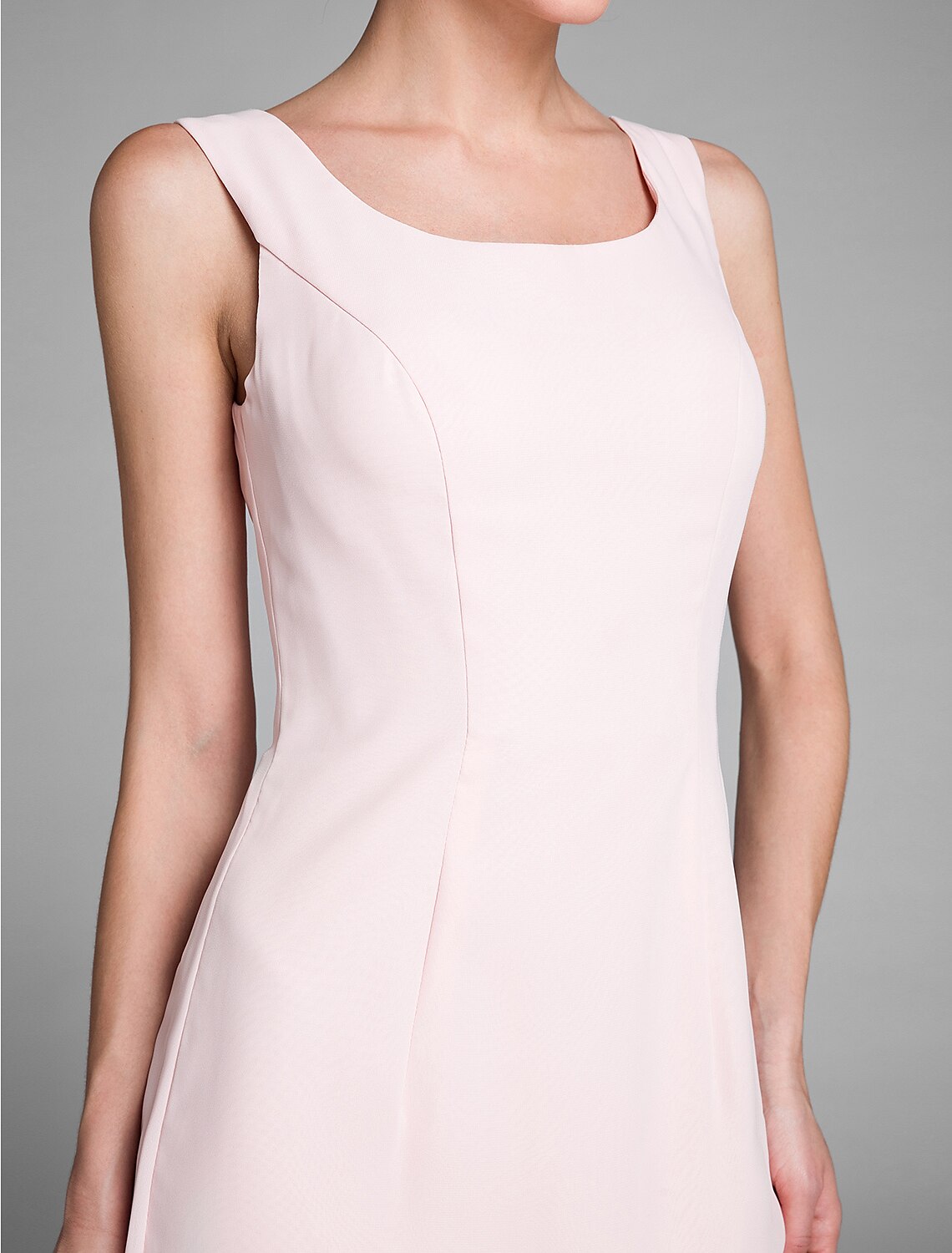 Vestido de sirena/trompeta para madre de la novia, convertible, escote redondo, largo hasta el suelo, gasa, manga larga, cruzado, incluido con faja/cinta