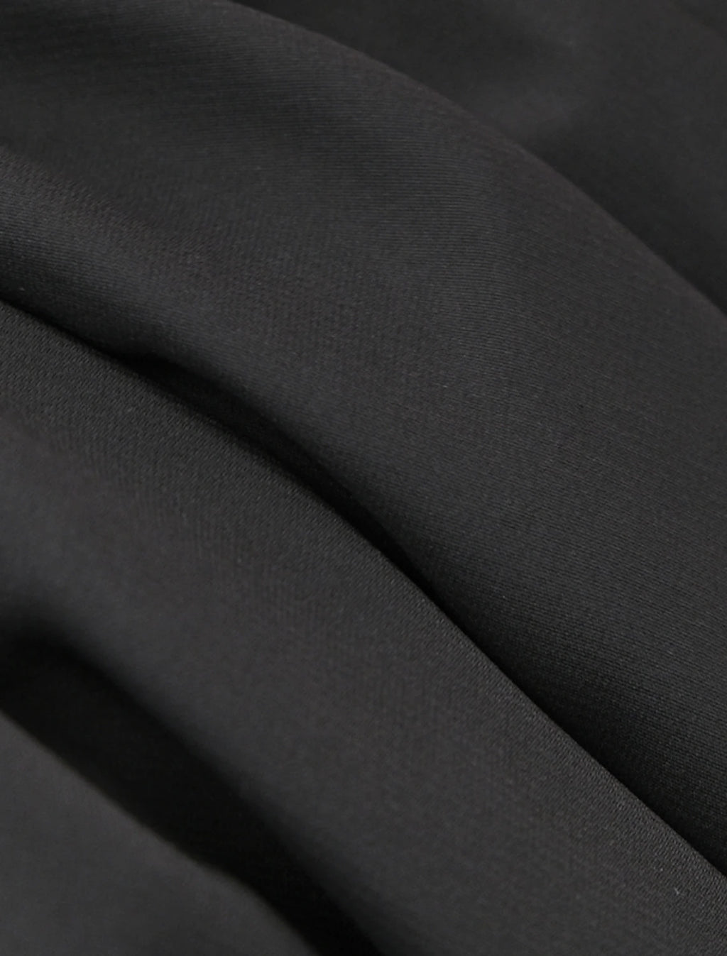 Black Chiffon A-Line Floor-Length with V-Neck & Plunging V-neck + High slit (for Evening-Party & Formal-Event)