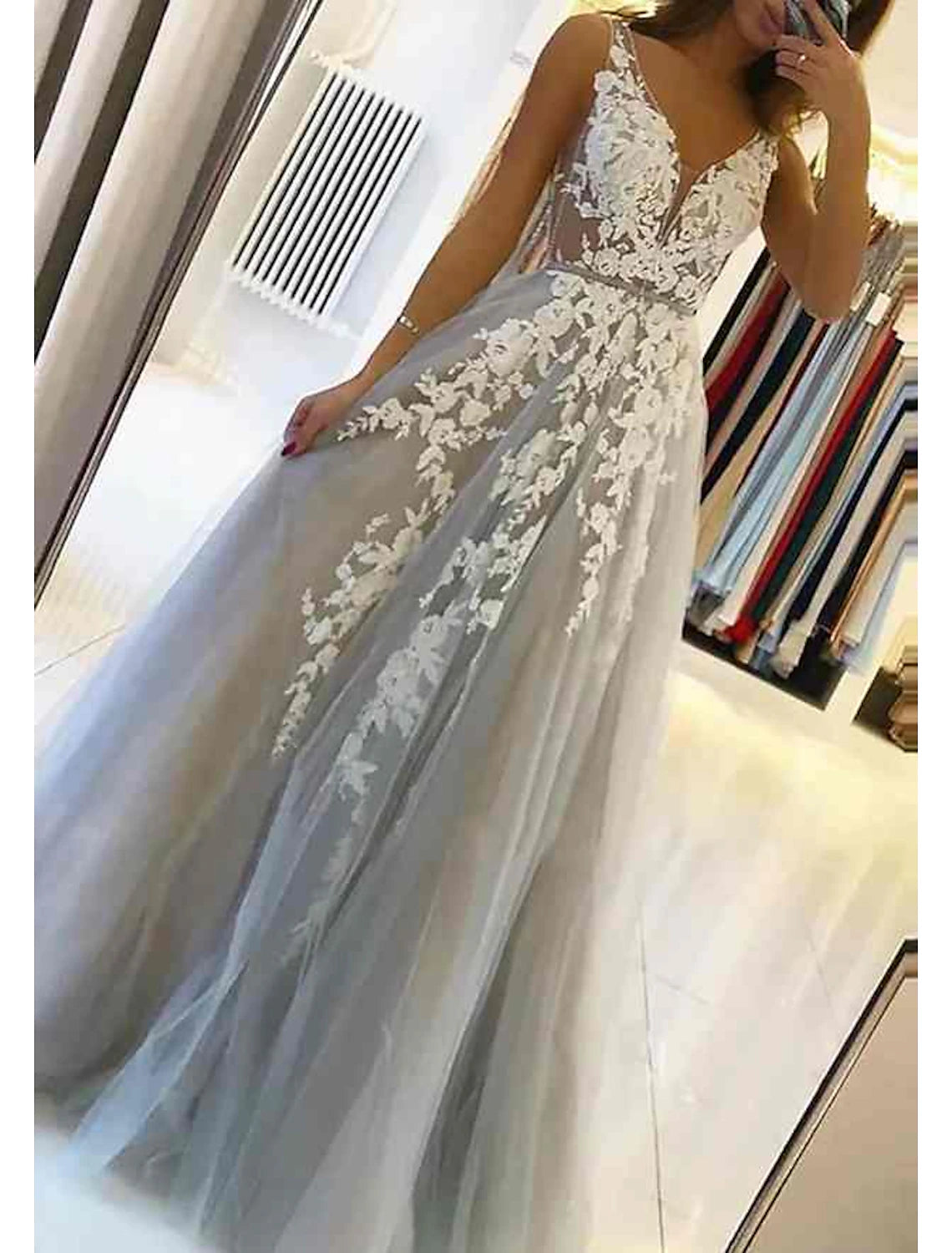 Vestido de noche con gala, vestido floral, vestido de graduación, lazo negro, cola de corte, sin mangas, hombros descubiertos, estilo real, de algodón, sin espalda, con apliques de cuentas