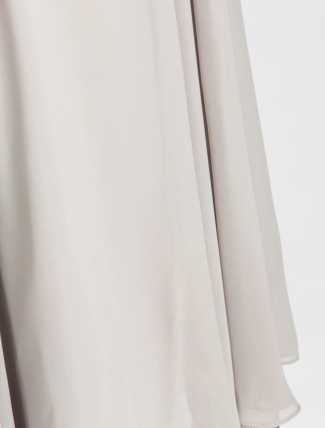 Abito da madre della sposa a trapezio con scollo a V asimmetrico, in chiffon, a maniche corte, con pieghe e fiori