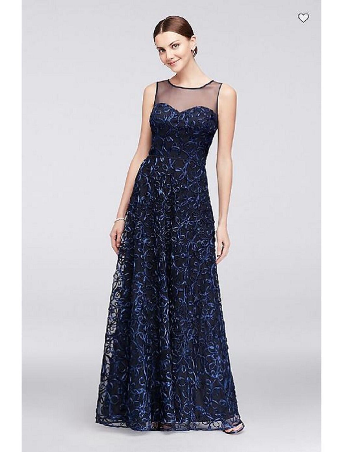 Vestido de madre de la novia con corte tubo/columna, formal, escote joya, largo hasta el suelo, poliéster, sin mangas, con pliegues, estampado/estampado